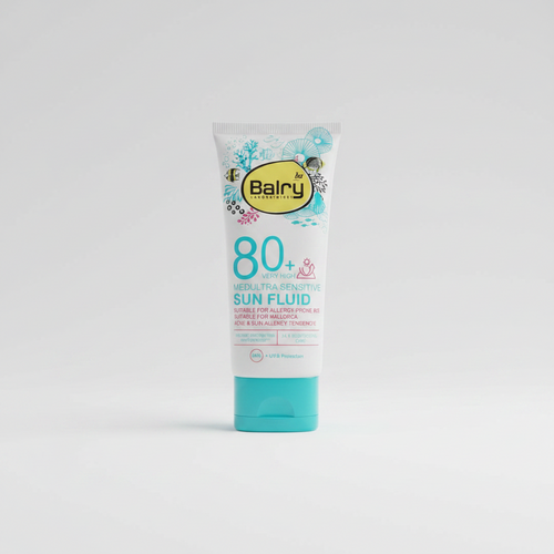 Balry SPF 80+ very high medium sensitive sun fluid with UVA UVB protection