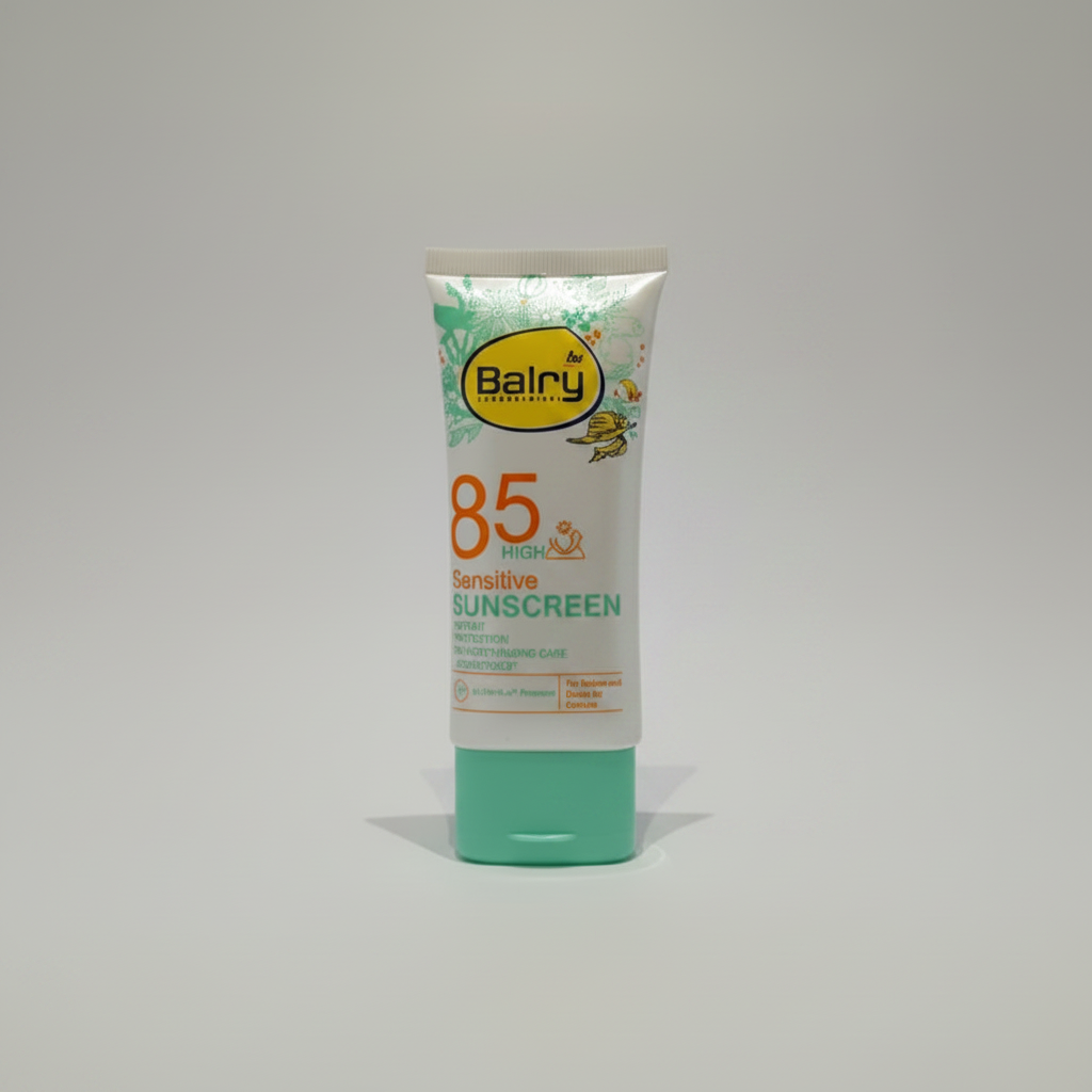 Balry SPF 85 High Sensitive Sunscreen 60ml with UVA UVB and IR-A protection