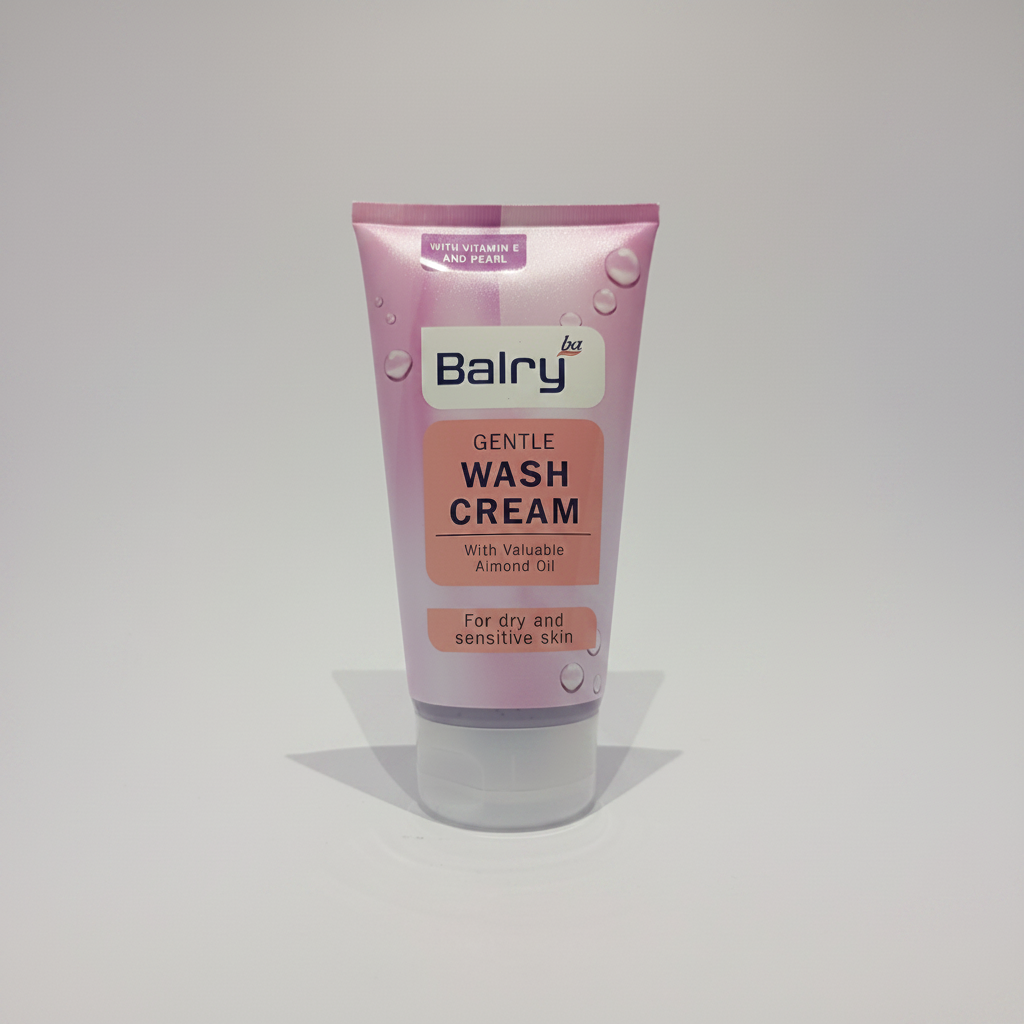 Balry Gentle Wash Cream with Almond Oil Vitamin E for dry and sensitive skin