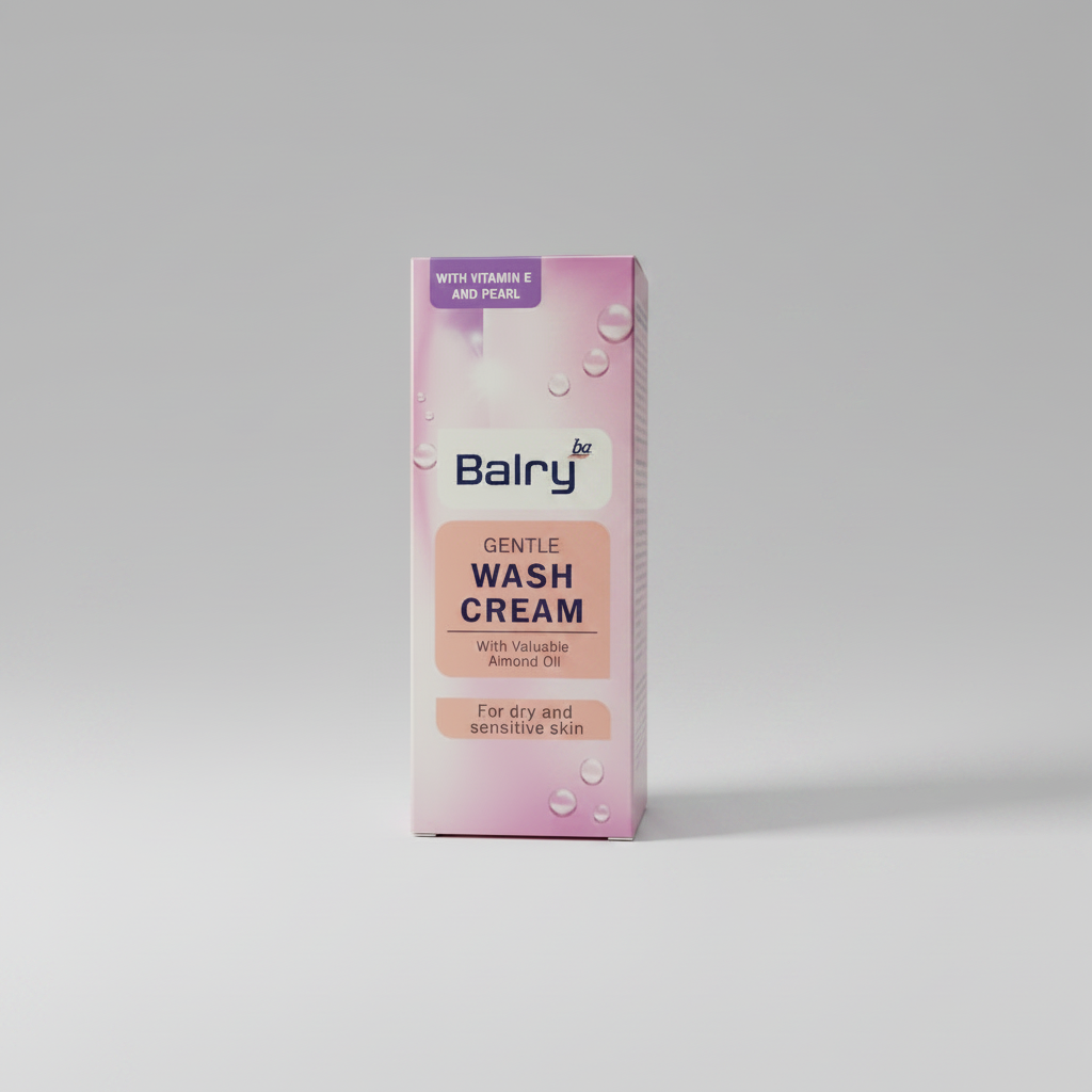 Balry Gentle Wash Cream with Almond Oil Vitamin E for dry and sensitive skin