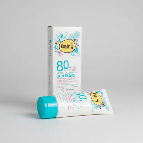Balry SPF 80+ very high medium sensitive sun fluid with UVA UVB protection