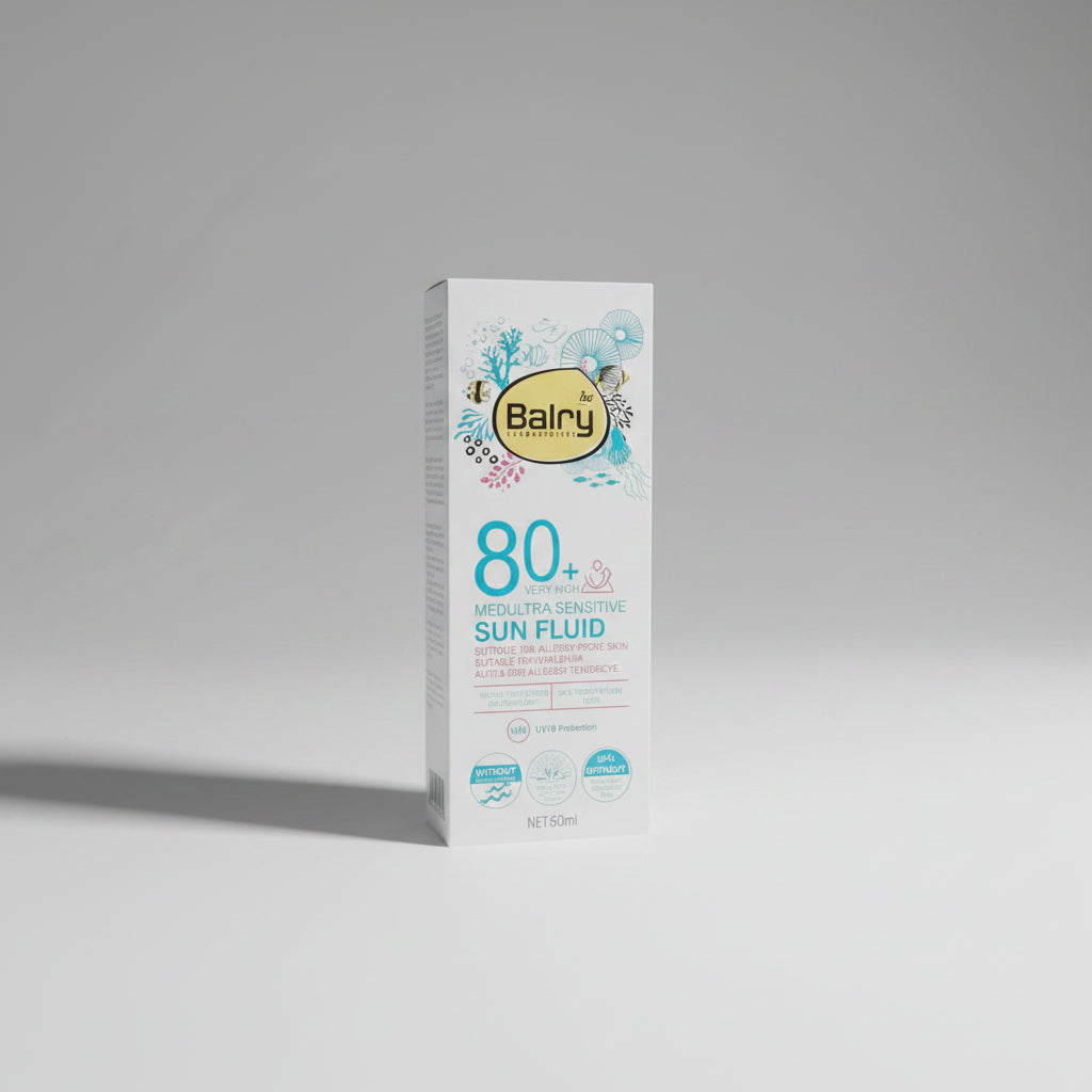 Balry SPF 80+ Sun Fluid for Sensitive Skin | UVA UVB Protection